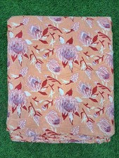 25 Yard Hand Block Print Handmade Cotton Indian Natural Sanganeri Printed Fabric