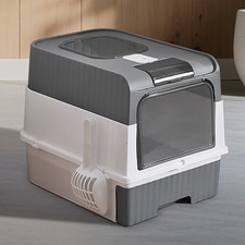 Fully Enclosed Extra Large Drawer-Style Cat Litter Box, Odor-Proof -quickly