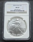 2004 American Eagle 1 oz 999 Silver Coin NGC MS 69