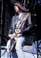 Musician Johnny Ramone of The Ramones at the Lollapalooza concert- 1990s Photo 2