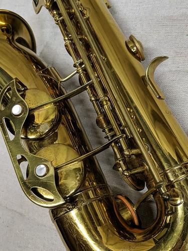 Vintage Italian Andre Bardot Alto Saxophone G9055 with Case & Accessories, Band - Picture 15 of 23