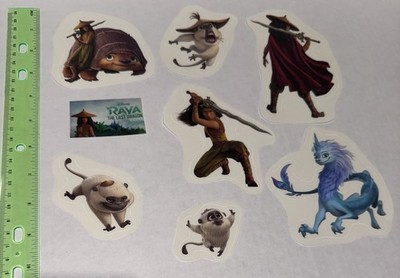 NEW Disney s RAYA And The Last Dragon Set Of 8 Vinyl Stickers X2 - Free Shipping