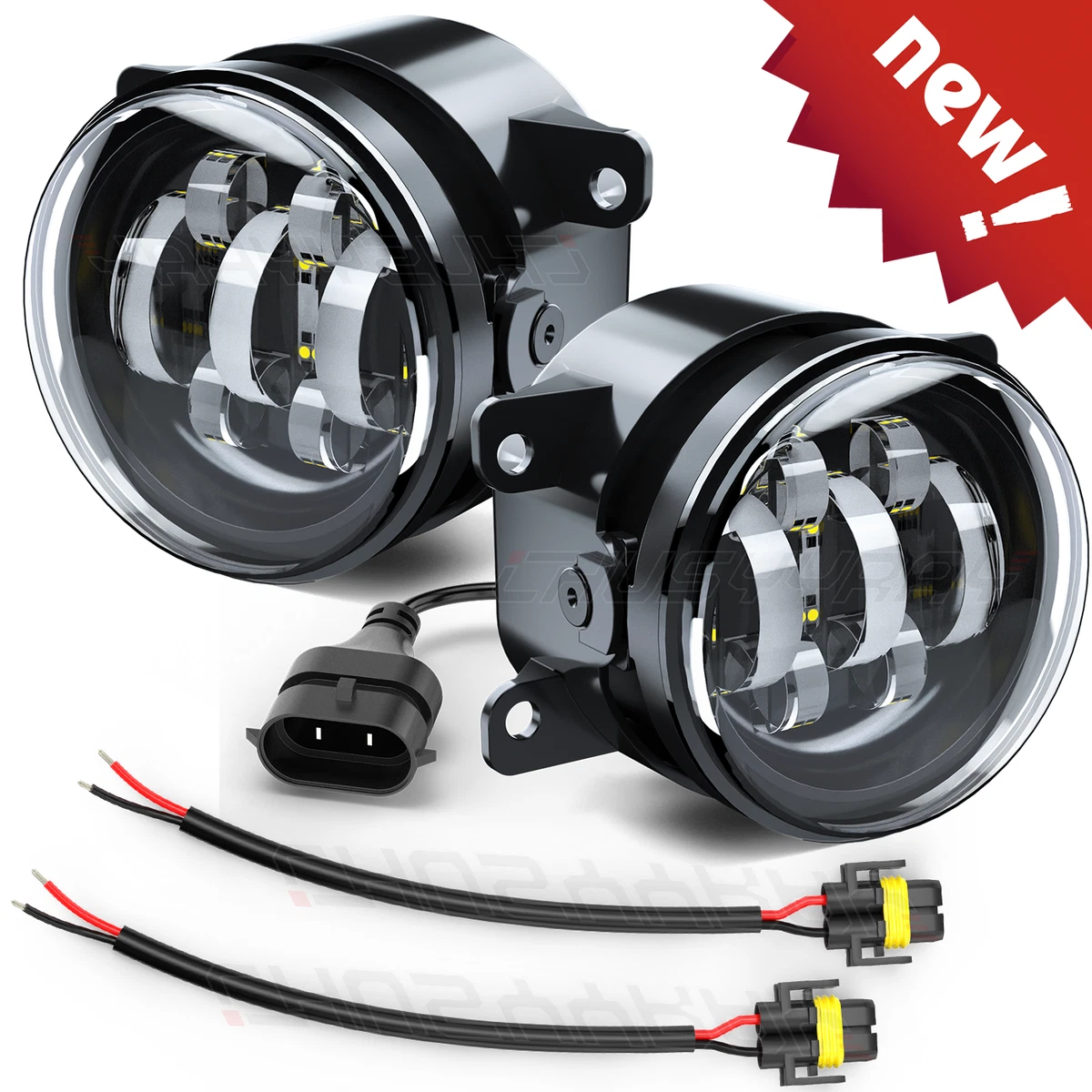 Luces Antiniebla Con Lente Transparente Para Ford Focus 2012-2014 - Incluye Bombillas 6000K