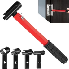 Door Hinge Adjustment Tool, 4 in 1 Hinge Gap Adjusting Wrench Set with Rubber Gr