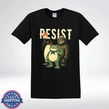 Resist Nature Animals Power Together Freedom Graphic T-Shirt