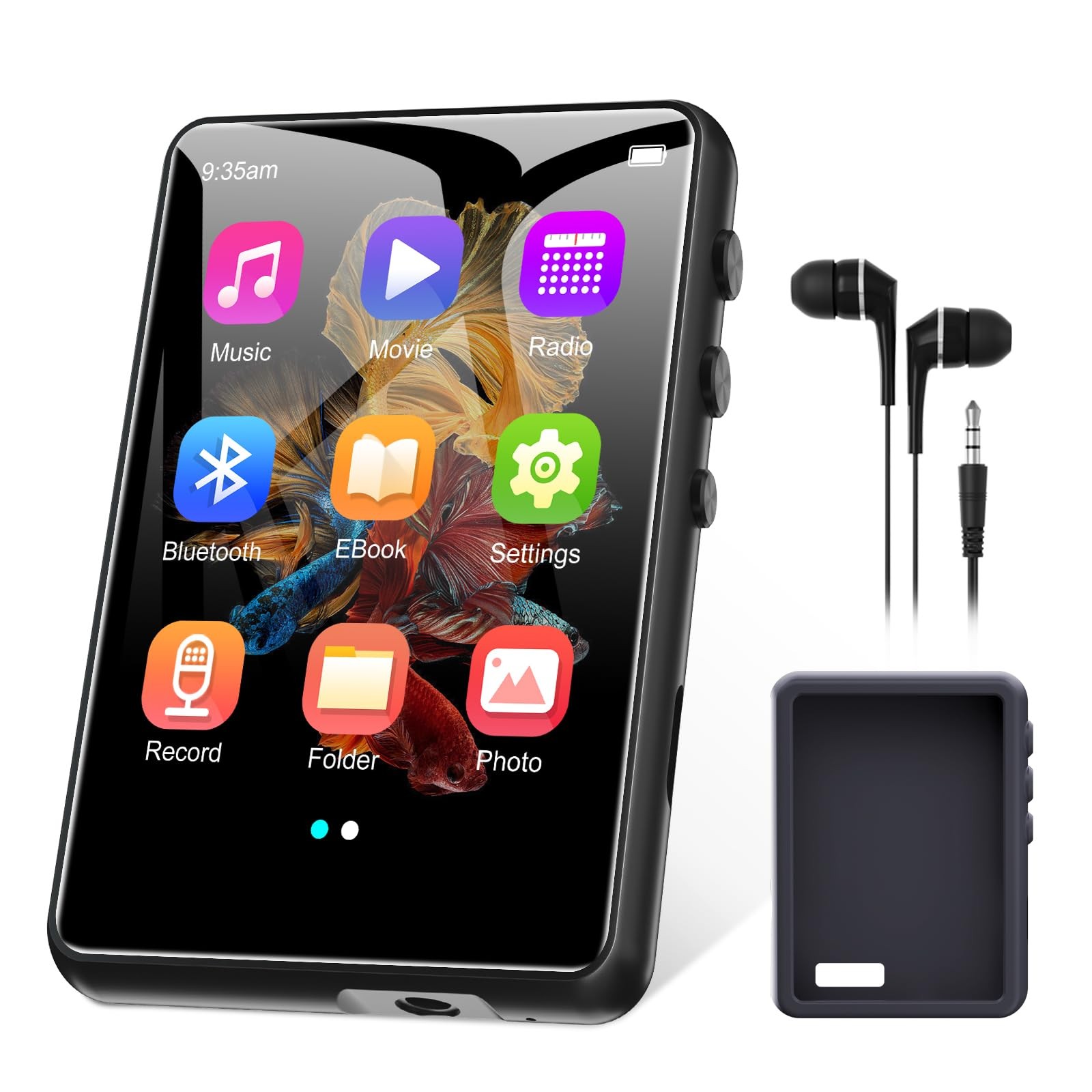 Lettore MP3 64GB Bluetooth 5.3 Touchscreen 2.4 - Audio HiFi Portatile
