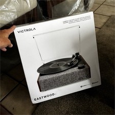 Victrola Eastwood II Bluetooth 3-Speed Turntable w/ Speakers, Oak VTA-74-OAK