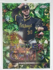2025 Bowman Chrome #HG-32 Paul Skenes Topps Chrome Hidden Gems Emerald Green