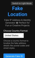 Fake Location .com Domain Name and Live Custom Website For Sale fakelocation.com