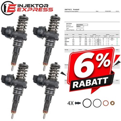 4x 0414720221 Pumpe Düse Einheit PDE VW Caddy 2.0SDI 038130073AP 0986441562
