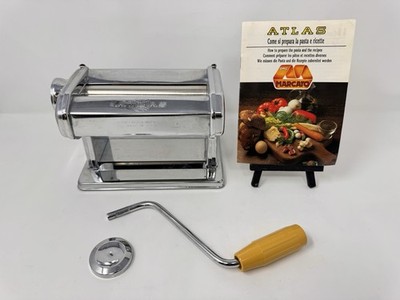Marcato Atlas 150 Pasta Maker Manual Machine Made in Italy w/ Crank Vintage