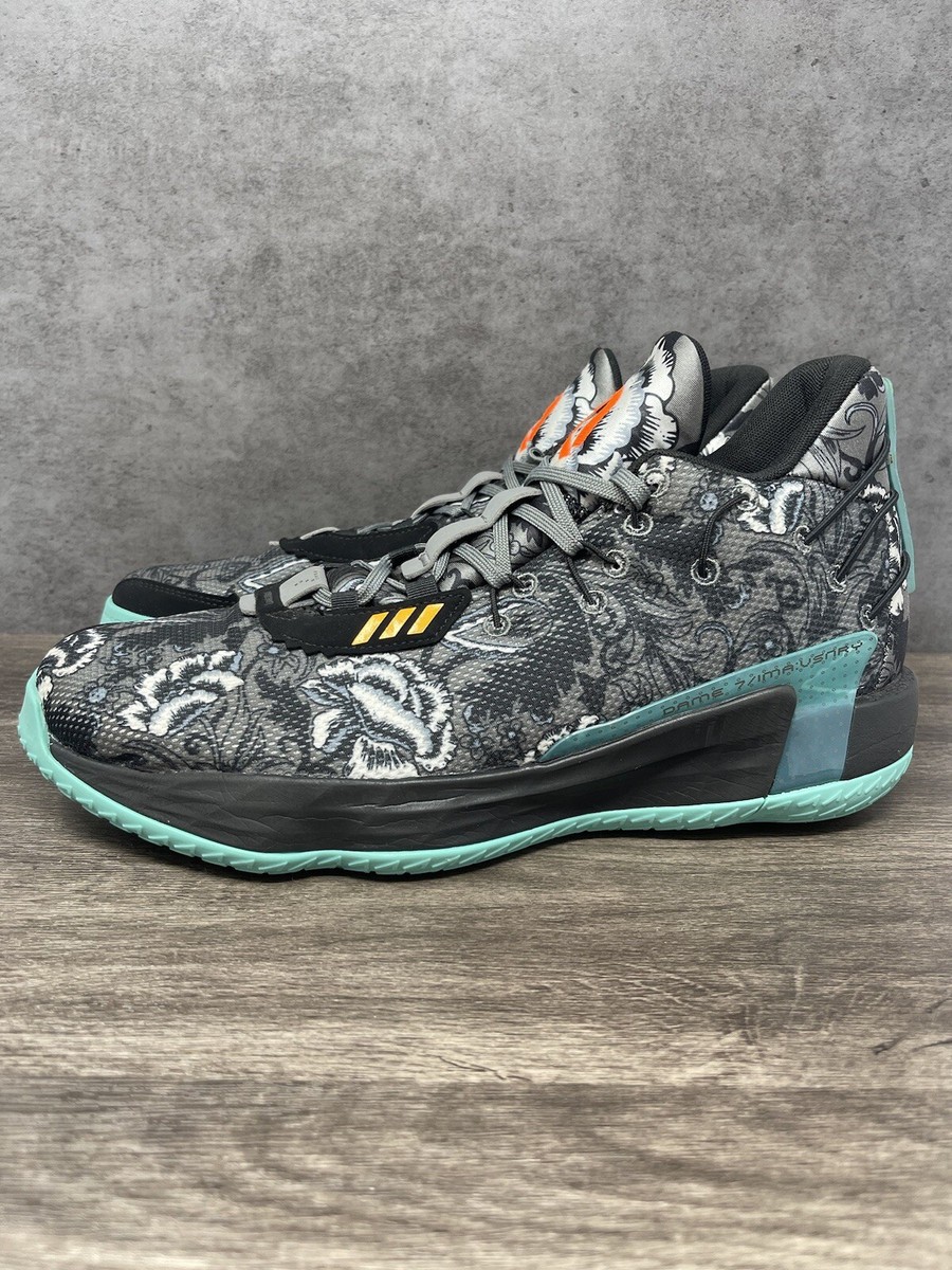 Dame7 adidas 26cm メンズ Adidas Dame 7 EXTPLY Dark Blue Aqua Red Basketball Shoes