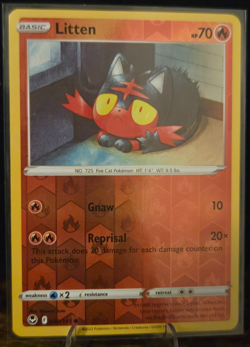 Pokémon TCG - Litten - 30/195 - Reverse Holo - Silver Tempest