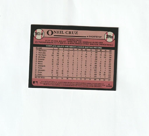 2024 Topps Update Chrome Silver Pack T89CU-48 Oneil Cruz, Pirates - Image 2 of 2