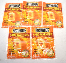 Lot of 10 Hot Hands Hand Warmers Natural Odorless Air Activated 10 Hours