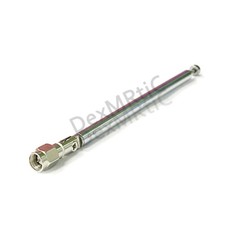Replacement 132mm 6 Sections Telescopic Antenna SMA male for TV Radio DIY
