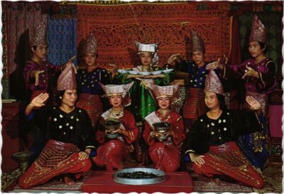 CPM West Sumatra Plate dance on broken glasses INDONESIA (1281661)
