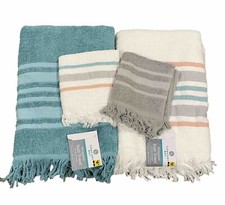Comfort Bay Ringspun 4 Piece Bath Set 2 bath towels, 2 wash cloths , new