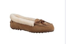 UGG SOLANA LOAFER WOMEN SHOES SUEDE CHESTNUT US 7.5/UK 5.5