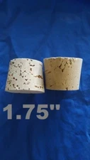 CORK stopper plug round tapered style crafts fishing lab wine all natural*1-3/4*