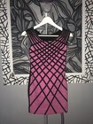 Pink & Black Bandage Dress S - 8