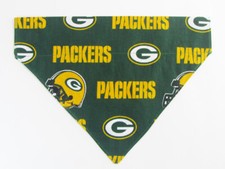 Green Bay Packers Dog Bandana Over the Collar dog bandana Dog collar bandana 