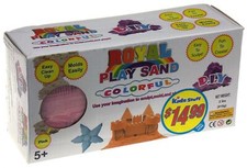 Pink Play Sand Colorful Easy Clean Up Molds Easily Sculp Mold Create 2 lbs Gift