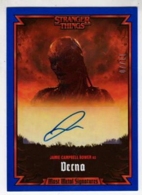 【世界50枚限定 】Stranger Things VECNA 直筆サインカード Stranger Things Season 4 Blue [11] Autograph Card SA-JCB Jamie C