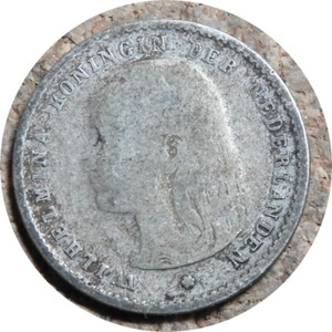 elf Netherlands 10 Cent 1895 Silver  Key Date