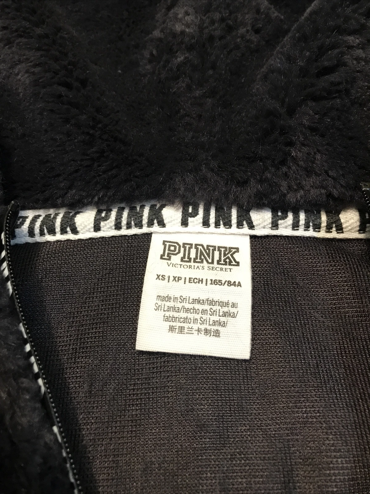 UNDERCOVER CAPPOTTO PILE BLU Victoria’s Secret 1 4 zip con cappuccio spesse tasche sherpa oversize