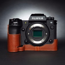 Genuine Leather Half Case for Fujifilm XH2 XH2s Camera Handmade Retro Cover Gift