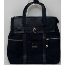 HENRI BENDEL Jetsetter Black Nylon Convertible Backpack/ Crossbody Bag