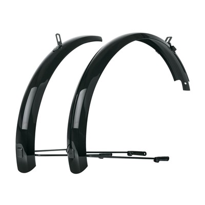 Ailes De Vélo Complètes 26 Pouces X 60mm – Noires – Compatibles Pneus Jusqu'à 50mm