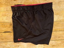 NIKE DRI-FIT TRAINER ACTIVE RUNNING SHORTS 3" BLACK PINK WOMEN'S XL EUC