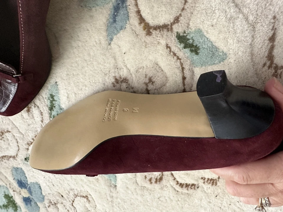 Mila Paola котенок каблук бордовый идеальный итальянский - Изображение 3 из 4