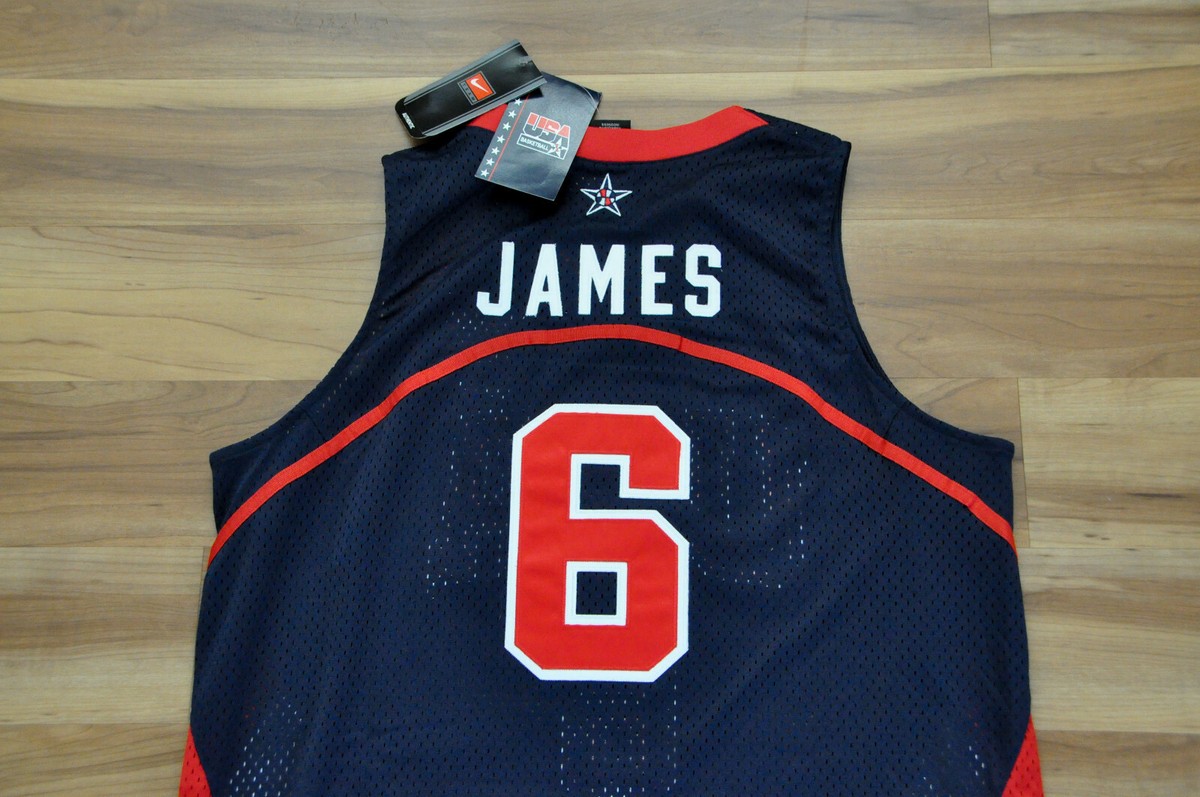 LeBron James #6 Team USA Nike Jersey Authentic 2004 Athens