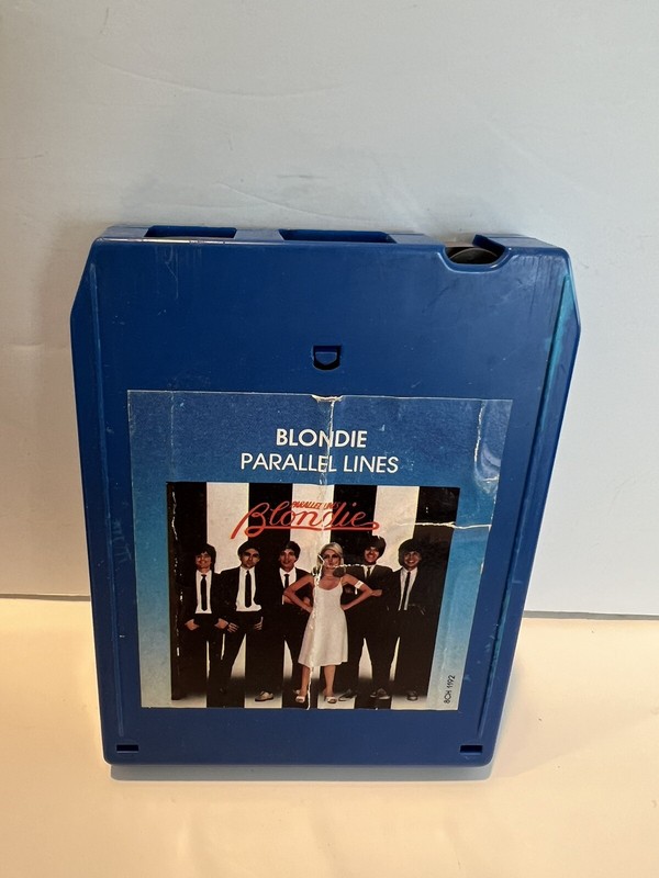 1978 Blondie “Parallel Lines” 8 Track Tape Chrysalis Records Blue Color