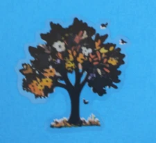 Beautiful Floral Tree Transparent Sticker 2.18" x 2.25" (AG)