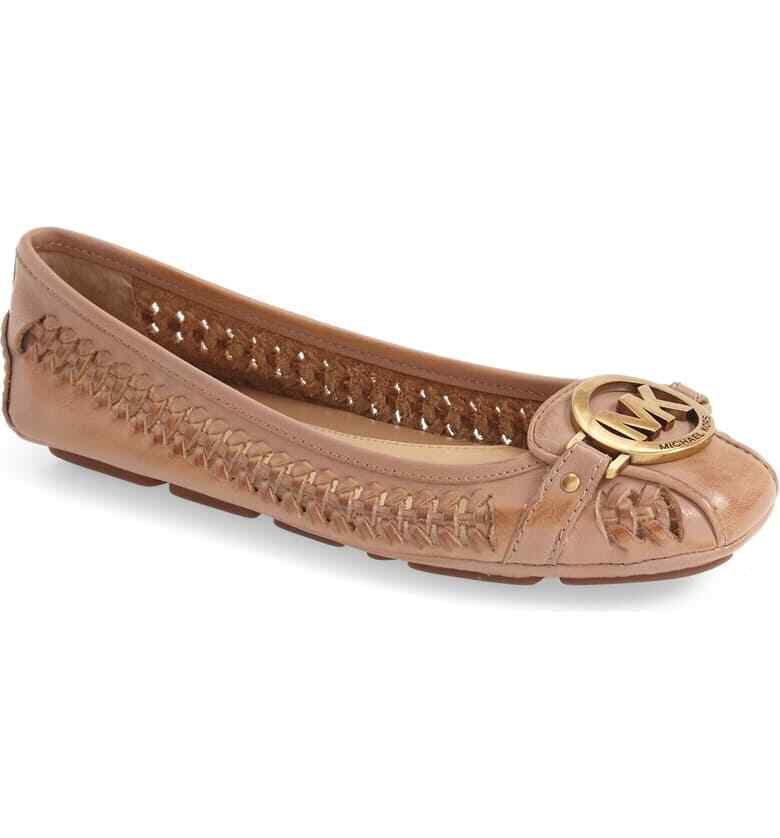 【Michael Kors】FULTON ウーヴン モカシン Michael KORS FULTON MOC DISTRESSED KHAKI WOVEN LOGO
