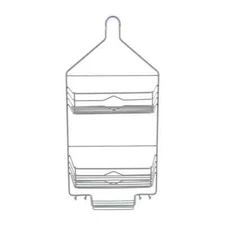 Bath Bliss 2 Tier Aztec Shower Caddy in Grey