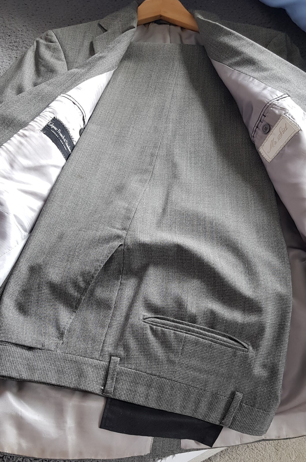 Kilgour French Standbury Vintage Bespoke wool suit 3 Btn fit 4042 Extra long eBay