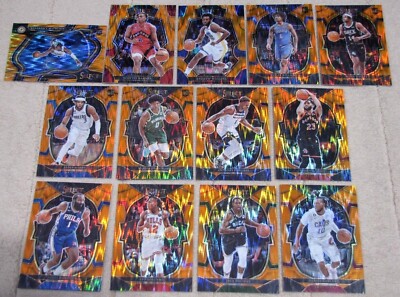 2022-23 Panini Select Basketball Prizms Orange Flash (Pick Choose Complete)