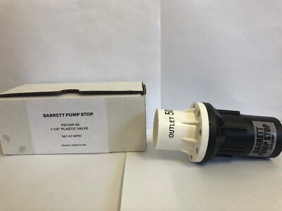 Barrett Pump Stop 1-1/4'' Plastic Valve - 50#