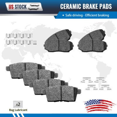 For 2007 - 2015 Mazda CX-9 Front & Rear Ceramic Disc Brake Pads