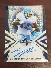 2019 Leaf Flash Rookie Auto Blue #BAARW Anthony Ratliff-Williams UNC #'d 22/50