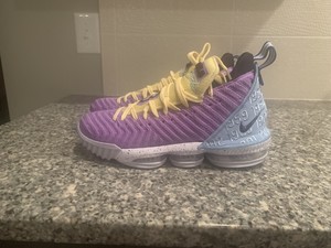 Nike LeBron 15 Lakers Purple Yellow Black Basketball Shoes For Sale, Official Nike Outlet Online 
