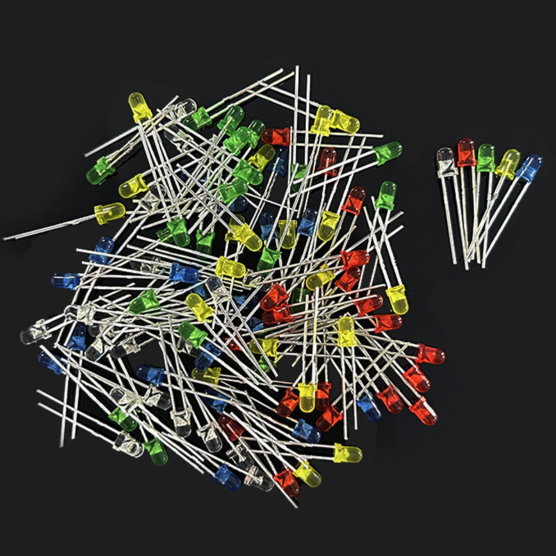 Sourcingap 30Pcs 5 Pre Wired LED, Slow Flashing DC9-12V Clear Lens - View #2