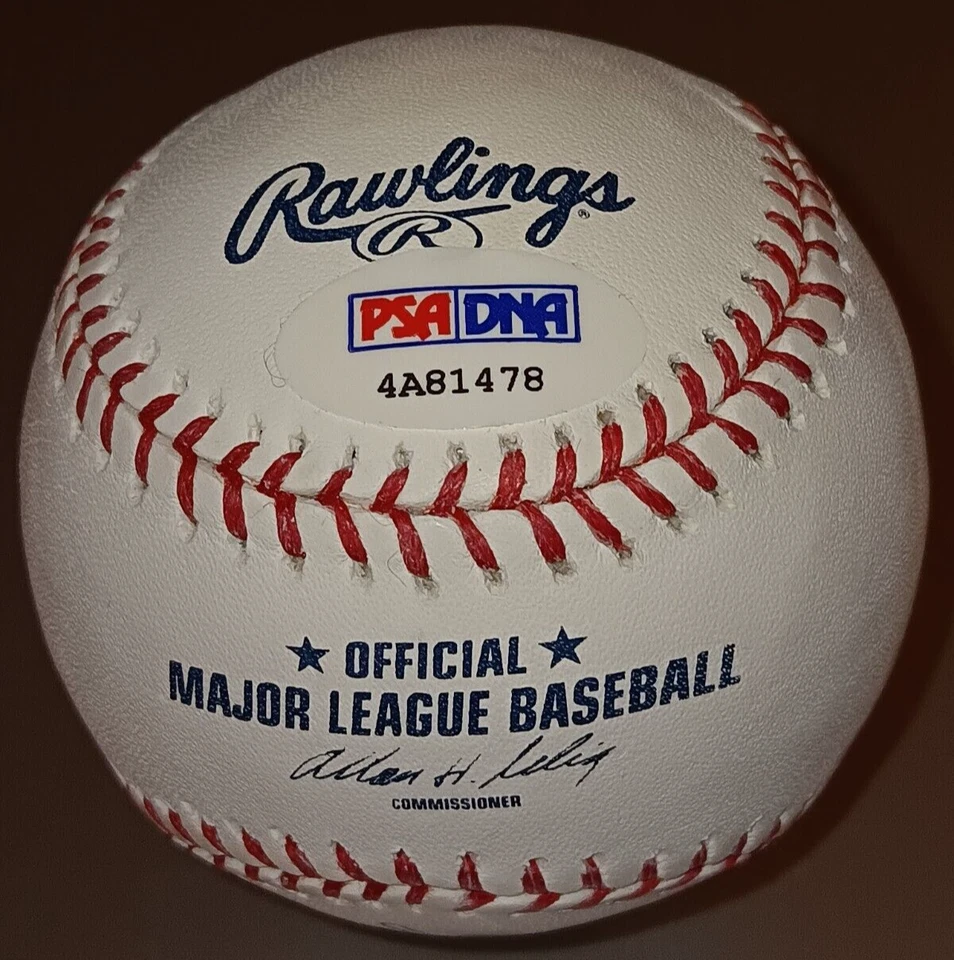 Chipper Jones Atlanta Braves SIGNED AUTOGRAPHED Commemorative MLB Baseball PSA - Image 2 of 2