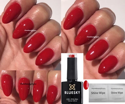 BLUESKY NAIL GEL POLISH RED CLASSIC CHRISTMAS COLOR QXG45
