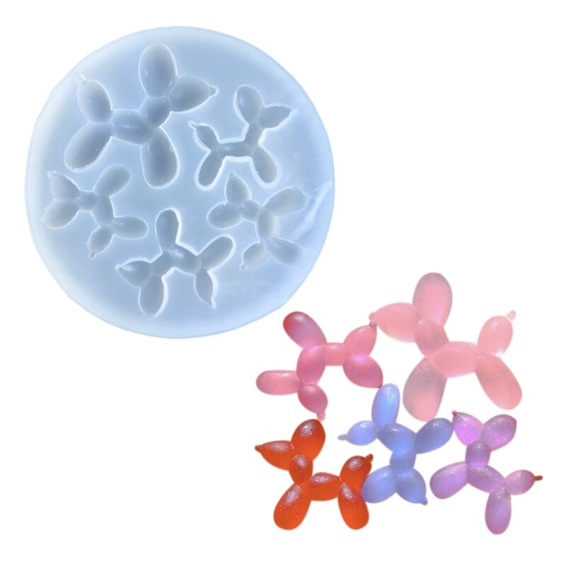 Balloon Dog Silicone Mold for Epoxy Resin Jewelry Making
